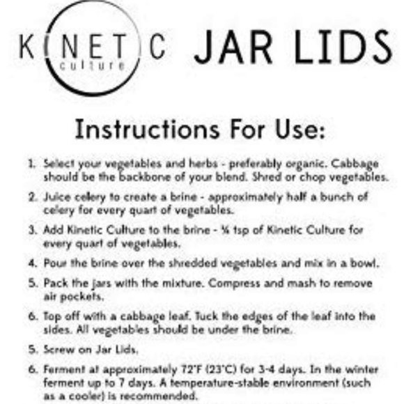 NEW Dr. Mercola Kinetic Culture Fermenting Jar Lids  I have more buy up to 6 - Picture 4 of 7